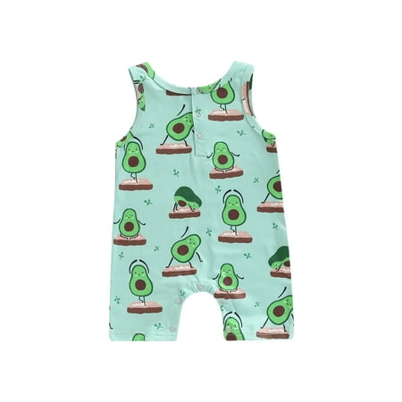 Lamuusaa Baby Girls Boys Summer Casual Jumpsuit Sleeveless O Neck Avocado/Boots Print Button Romper
Lamuusaa Baby Girls Boys Summer Casual Jumpsuit Sleeveless O Neck Avocado/Boots Print Button Romper
