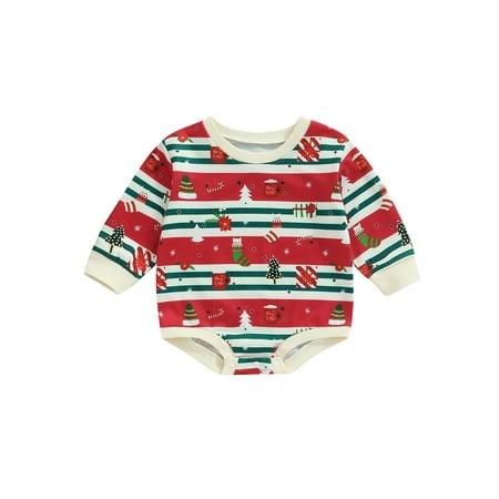 PDYLZWZY Infant Baby Girls Spring Autumn Casual Romper Long Sleeve O Neck Christmas Cartoon Print Jumpsuit Red 3-6 Months
PDYLZWZY Infant Baby Girls Spring Autumn Casual Romper Long Sleeve O Neck Christmas Cartoon Print Jumpsuit Red 3-6 Months