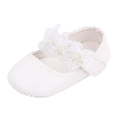 

nsendm Baby Cute Little Flower Princess Shoes Fashion Toddler Shoes Soft Sole Baby Step Shoes Girl Toddler Size 10 Shoes Shoes White 12 Months