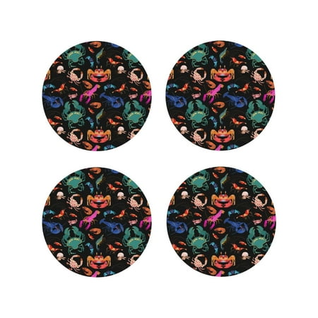 Honeii Animals Under Water Print Leather Coaster Set of 4 Ideal for Safeguarding Your Furniture from Drinks Spills and Effortless Cleanup-Round Shape
Honeii Animals Under Water Print Leather Coaster Set of 4 Ideal for Safeguarding Your Furniture from Drinks Spills and Effortless Cleanup-Round Shape