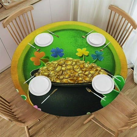 Tllo0ord St. Patrick s Day Clover Elastic Fitted Edged Round Tablecloth Fade Resistant Anti-Shrink Table Cloth Washable Table Cover for Indoor or Outdoor and Anywhere You Wanna use it 31 -35
Tllo0ord St. Patrick s Day Clover Elastic Fitted Edged Round Tablecloth Fade Resistant Anti-Shrink Table Cloth Washable Table Cover for Indoor or Outdoor and Anywhere You Wanna use it 31 -35