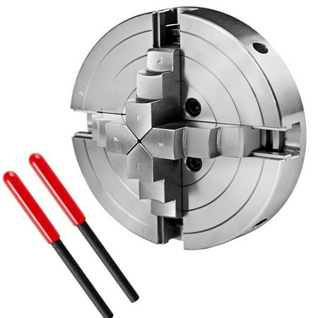 Fichiouy Lathe Chuck 6 4-Jaw Self-Centering Wood Lathe Bowl Chuck Woodworking Tool