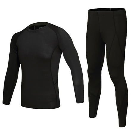 MLFU Boys Thermal Underwear Warm Ski Underwear for Kids Size 115-155cm
