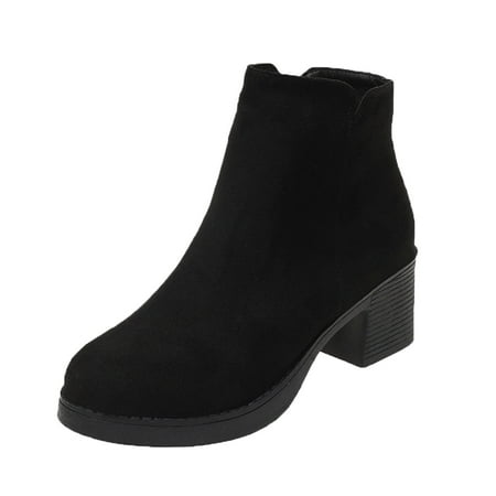 Classic Retro Female Boots Fashion Autumn And Winter Women Ankle Boots Heel Solid Color Suede Side Zipper Comfortable Simple Style
Classic Retro Female Boots Fashion Autumn And Winter Women Ankle Boots Heel Solid Color Suede Side Zipper Comfortable Simple Style