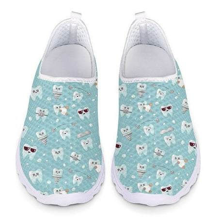 Cute Teeth Pattern Loafers Women Flats Shoes Air Mesh Breathable Summer Slip On Ladies Sneakers Nursing Shoes Shoes for Girl
Cute Teeth Pattern Loafers Women Flats Shoes Air Mesh Breathable Summer Slip On Ladies Sneakers Nursing Shoes Shoes for Girl