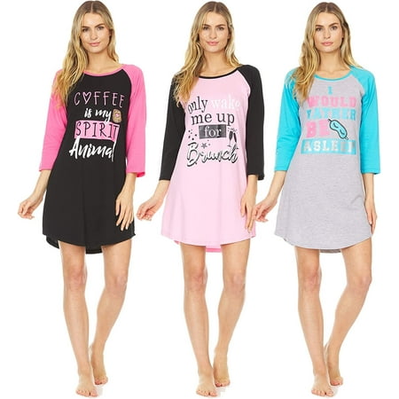 3 Pack: Woman s 100% Cotton Soft Printed Long Sleeve Sleep Dress Night Gown Pajama Shirt Large Set A
3 Pack: Woman s 100% Cotton Soft Printed Long Sleeve Sleep Dress Night Gown Pajama Shirt Large Set A