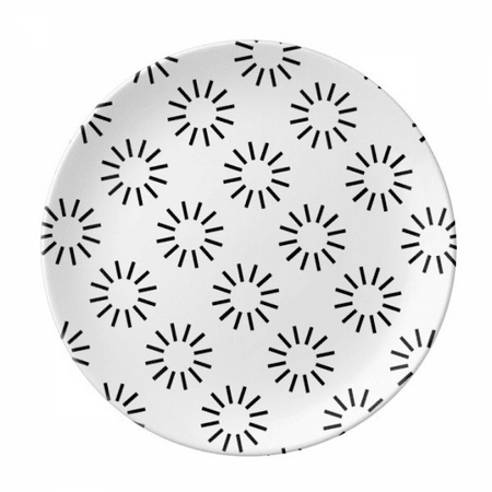 Wait Rotate Seal Patterns Plate Decorative Porcelain Salver Tableware Dinner Dish