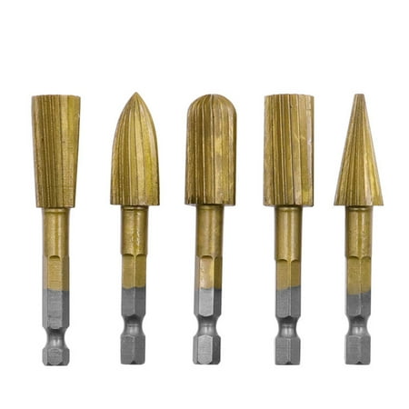 okwish 5Pcs Set 6.3Mm Hex Shank Durable High Speed Steel Woodworking Rotary File Electric Grinding Head For Wood Carving Slooting Peeling
okwish 5Pcs Set 6.3Mm Hex Shank Durable High Speed Steel Woodworking Rotary File Electric Grinding Head For Wood Carving Slooting Peeling