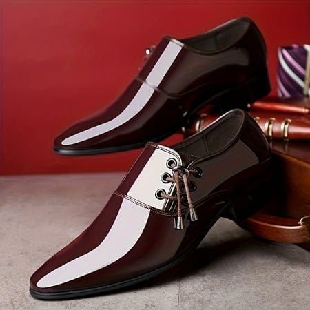 DONGGTG Stylish Plus Size Men‘s Lace-up Dress Shoes with Wear-Resistant PU Leather Uppers Ideal for Business Occasions and Everyday Office Wear
DONGGTG Stylish Plus Size Men‘s Lace-up Dress Shoes with Wear-Resistant PU Leather Uppers Ideal for Business Occasions and Everyday Office Wear