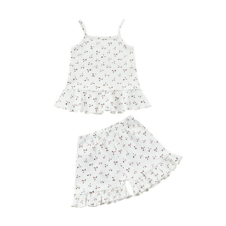 ZIYIXIN Lovely Baby Girls 2pcs Clothes Floral Printed Strap Sleeveless Vest Tops+Ruffles A-Line Skirts Sets White 12-18 Months
ZIYIXIN Lovely Baby Girls 2pcs Clothes Floral Printed Strap Sleeveless Vest Tops+Ruffles A-Line Skirts Sets White 12-18 Months