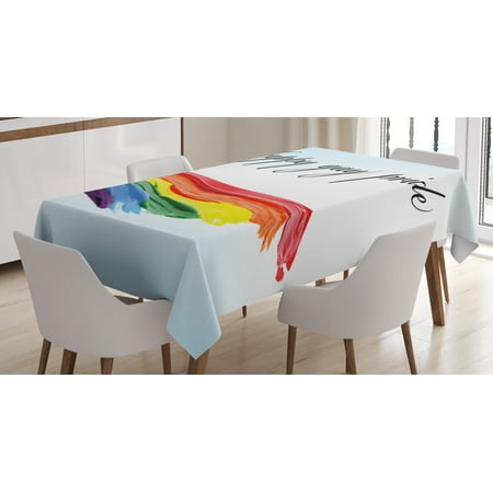 Ambesonne Pride Tablecloth Rectangular Table Cover Celebratory Text Colorful 60 x84 Multicolor
Ambesonne Pride Tablecloth Rectangular Table Cover Celebratory Text Colorful 60 x84 Multicolor