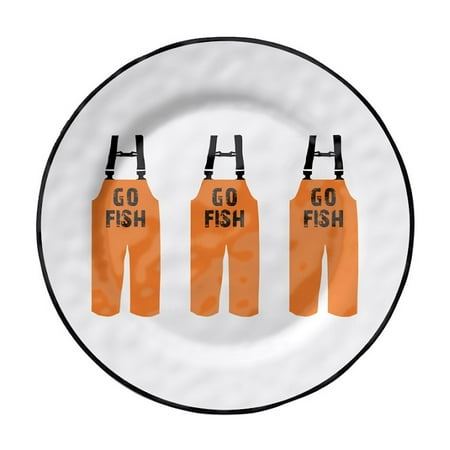 Merritt - Melamine Round Dinner Plate - Go Fish -