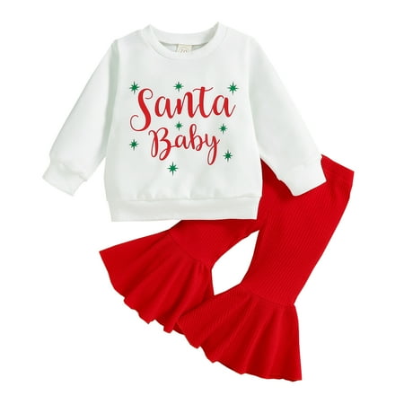 Musuos Toddler Girls Autumn Outfit Sets White Long Sleeve Letter Print Pullover + Red Flared Pants
Musuos Toddler Girls Autumn Outfit Sets White Long Sleeve Letter Print Pullover + Red Flared Pants