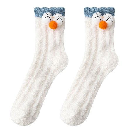 Zhiyuan 1 Pair Women Socks Lovely Thick Coral Fleece Mid-Tube Socks Keep Warm Various Styles Winter Christmas Home Floor Socks for Indoor Outdoor
Zhiyuan 1 Pair Women Socks Lovely Thick Coral Fleece Mid-Tube Socks Keep Warm Various Styles Winter Christmas Home Floor Socks for Indoor Outdoor