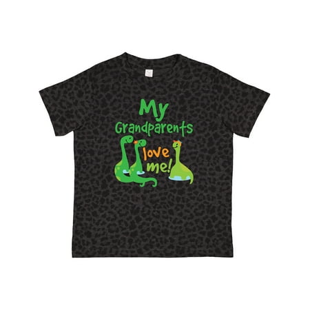 Inktastic My Grandparents Love Me Grandson Dinosaur Gift Toddler Boy Girl T-Shirt 
Inktastic My Grandparents Love Me Grandson Dinosaur Gift Toddler Boy Girl T-Shirt