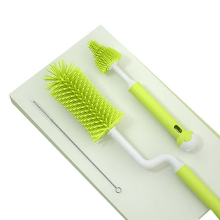BYDOT 3 Pcs Silicone Long Handle Cleaning Brush Sets for Baby Bottle Sports Water Bottle 360° Rotary Washing Bottle Glass Tube
BYDOT 3 Pcs Silicone Long Handle Cleaning Brush Sets for Baby Bottle Sports Water Bottle 360° Rotary Washing Bottle Glass Tube