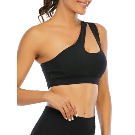 Womens Sexy One Shoulder Sports Bra Women Fitness Yoga Bras Padded Sport Underwear Medium Support Hollow Out Design Bra
Womens Sexy One Shoulder Sports Bra Women Fitness Yoga Bras Padded Sport Underwear Medium Support Hollow Out Design Bra