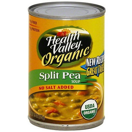 Health Valley Split Pea Soup, 15 oz Pack of 12
