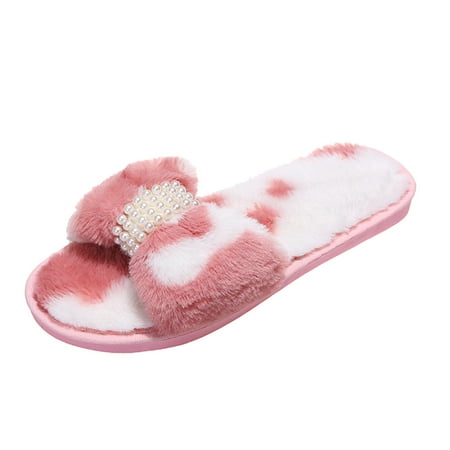ZTTD Women s Fashion Rhinestone Plush Shoes Bowknot Plush Warm Color-block Slippers Women s Slipper A
ZTTD Women s Fashion Rhinestone Plush Shoes Bowknot Plush Warm Color-block Slippers Women s Slipper A