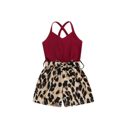 xkwyshop Toddler Kid Girls Summer Sleeveless Backless Romper Leopard Jumpsuit Bell-Bottom Flare Pants Red 3-4 Years
xkwyshop Toddler Kid Girls Summer Sleeveless Backless Romper Leopard Jumpsuit Bell-Bottom Flare Pants Red 3-4 Years