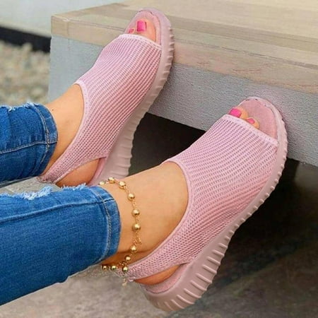 Aayomet Wide Width Sandals for Women Breathable On Mesh Shoes Toe Wedge Fashion Sandals Womens Ladies Slip Women s sandals Pink 10
Aayomet Wide Width Sandals for Women Breathable On Mesh Shoes Toe Wedge Fashion Sandals Womens Ladies Slip Women s sandals Pink 10
