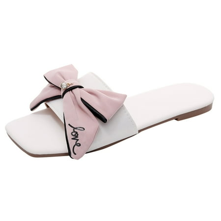 Sandals Womens Beach Slippers Home Breathable Bowknot Flat Flip Flops Slippers Shoes
Sandals Womens Beach Slippers Home Breathable Bowknot Flat Flip Flops Slippers Shoes