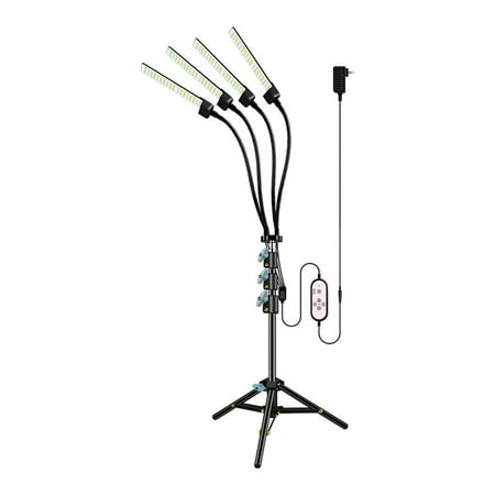 Sailomoon Four Head Plant Grow Light 5 Dimmable Gears Plant Grow Light 360-degree Adjustable LED Grow Light with Stand Plant Grow Lamp with Auto Off 4/8/12h Timer for Home Indoor Plants
Sailomoon Four Head Plant Grow Light 5 Dimmable Gears Plant Grow Light 360-degree Adjustable LED Grow Light with Stand Plant Grow Lamp with Auto Off 4/8/12h Timer for Home Indoor Plants