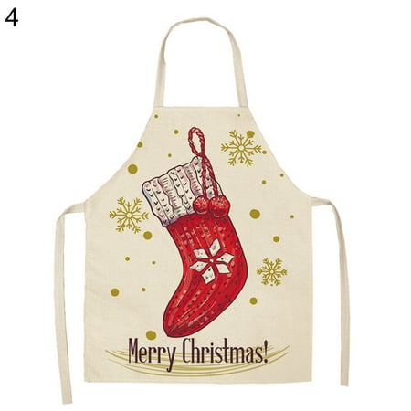 JHTongC Linen Christmas Santa Design Home Kitchen Cooking Decorative Apron Party Props
JHTongC Linen Christmas Santa Design Home Kitchen Cooking Decorative Apron Party Props