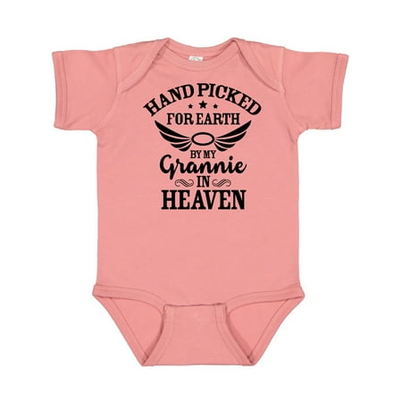 Inktastic Handpicked for Earth By My Grannie in Heaven Angel Wings Gift Baby Boy or Baby Girl Bodysuit
Inktastic Handpicked for Earth By My Grannie in Heaven Angel Wings Gift Baby Boy or Baby Girl Bodysuit