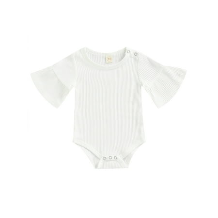 Kiapeise Infant Baby Girl Basic Bell Short Sleeve Cotton Romper Bodysuit Tops Clothes
Kiapeise Infant Baby Girl Basic Bell Short Sleeve Cotton Romper Bodysuit Tops Clothes