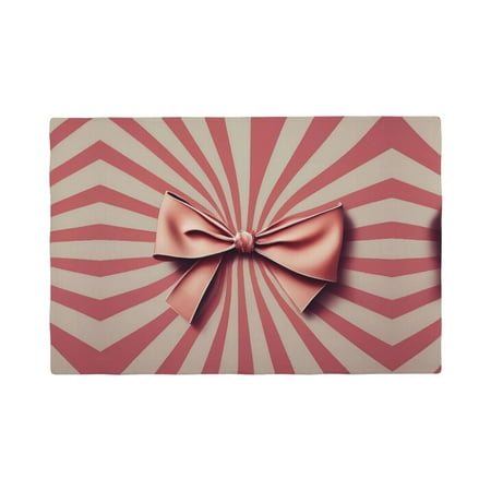 Table Placemats Set of 6 - Retro Bow 12x18 In Faux Linen Double Heat Resistant Place Mats Cloth Indoor/Outdoor Placemats Washable Table Mats for Dining Kitchen Party
Table Placemats Set of 6 - Retro Bow 12x18 In Faux Linen Double Heat Resistant Place Mats Cloth Indoor/Outdoor Placemats Washable Table Mats for Dining Kitchen Party
