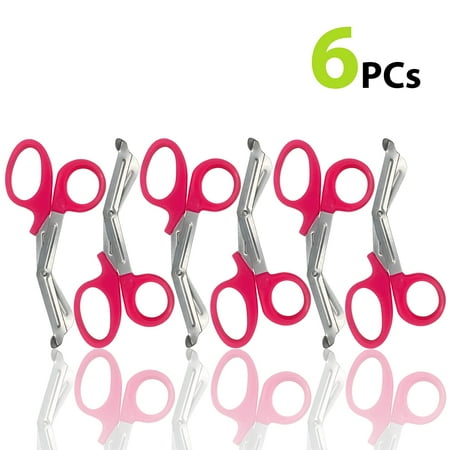 Cynamed Set of 6 Pink Handle Trauma Shears 7.25 Stainless Steel Scissors for Paramedics EMT Nurses Firefighters + More
Cynamed Set of 6 Pink Handle Trauma Shears 7.25 Stainless Steel Scissors for Paramedics EMT Nurses Firefighters + More