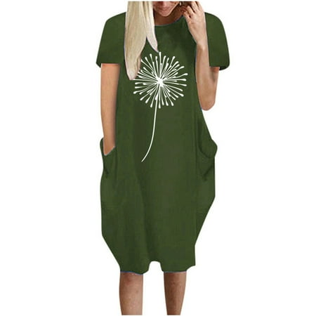 Maternity Dress Womens Dresses Women Fashion O-Neck Print Dress Short Sleeve Loose Fit Leisure Dress Dress for Women 2022 Summer Dresses Womens Tops Dressy Casual on Clearance Green 2XL
Maternity Dress Womens Dresses Women Fashion O-Neck Print Dress Short Sleeve Loose Fit Leisure Dress Dress for Women 2022 Summer Dresses Womens Tops Dressy Casual on Clearance Green 2XL