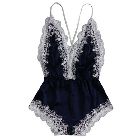 Female Lace Blue Push-Up Lingerie Sets M Lingerie Set