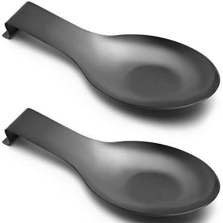 Spoon Rest for Kitchen Counter Cooking Utensil Rest Spoon Ladle Holder for Rust Resistant Black (2PCS)
Spoon Rest for Kitchen Counter Cooking Utensil Rest Spoon Ladle Holder for Rust Resistant Black (2PCS)