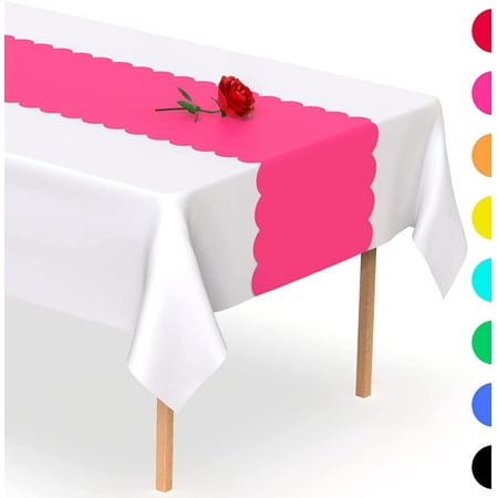 Scallop Disposable Table Runner. 5 Pack 14 X 108 Inch. Plastic Table Runner Adds A Of Color To Your Party Table By
Scallop Disposable Table Runner. 5 Pack 14 X 108 Inch. Plastic Table Runner Adds A Of Color To Your Party Table By