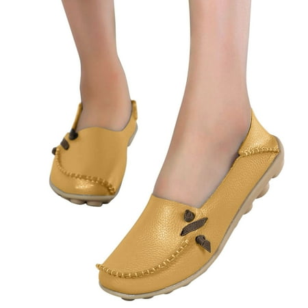 Vedolay Wide Casual Shoes Shoes for Women Comfortable Slip On Flat Casual Low Top Shoes Yellow 9
Vedolay Wide Casual Shoes Shoes for Women Comfortable Slip On Flat Casual Low Top Shoes Yellow 9