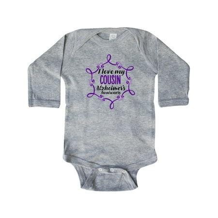 Inktastic I Love My Cousin Alzheimer s Awareness with Purple Hearts Gift Baby Boy or Baby Girl Long Sleeve Bodysuit
Inktastic I Love My Cousin Alzheimer s Awareness with Purple Hearts Gift Baby Boy or Baby Girl Long Sleeve Bodysuit