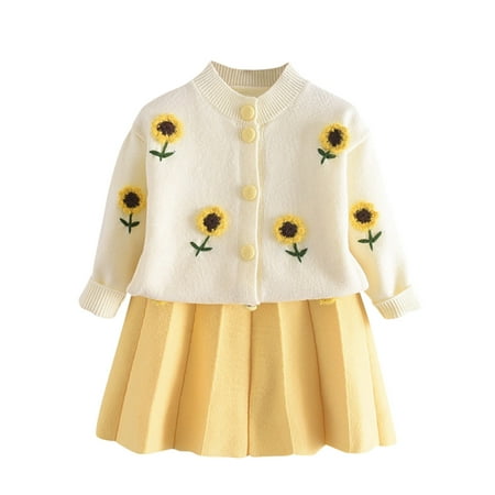 QBGSAY Kids Sweaters Toddler Children Baby Girls Floral Knitted Cardigan Coats Skirt Set Casual Cardigan Sweaters
QBGSAY Kids Sweaters Toddler Children Baby Girls Floral Knitted Cardigan Coats Skirt Set Casual Cardigan Sweaters