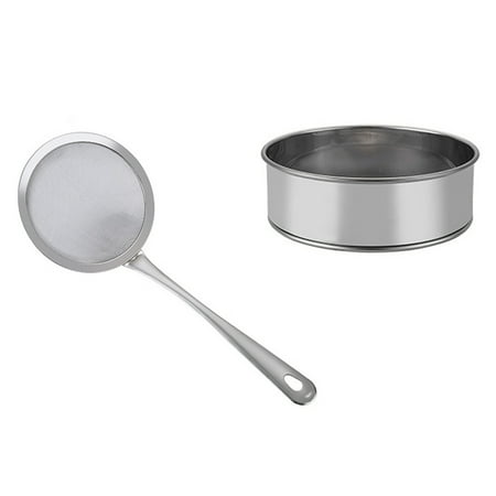 Mesh Stainless Flour Strainer Steel Fine Sieve Strainers Round Set Crafted Sifter Twill Conical
Mesh Stainless Flour Strainer Steel Fine Sieve Strainers Round Set Crafted Sifter Twill Conical