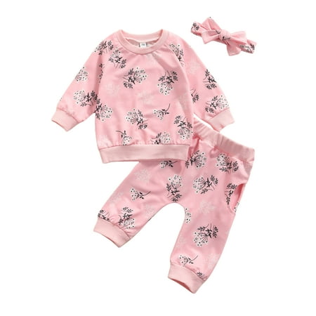 TheFound Newborn Baby Girls Fall Clothes Long Sleeve Floral Print Sweatshirt Top Pants Headband 3Pcs Outfits
TheFound Newborn Baby Girls Fall Clothes Long Sleeve Floral Print Sweatshirt Top Pants Headband 3Pcs Outfits