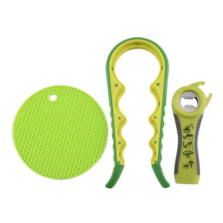 Homgreen Jar Bottle Opener Non Slip Jar Gripper - Pad Rubber Jar Can Lid Opener 5 in 1 Multi Function Non-Slip Opener for Weak Senior Arthritis Hands (3-piece set)
Homgreen Jar Bottle Opener Non Slip Jar Gripper - Pad Rubber Jar Can Lid Opener 5 in 1 Multi Function Non-Slip Opener for Weak Senior Arthritis Hands (3-piece set)