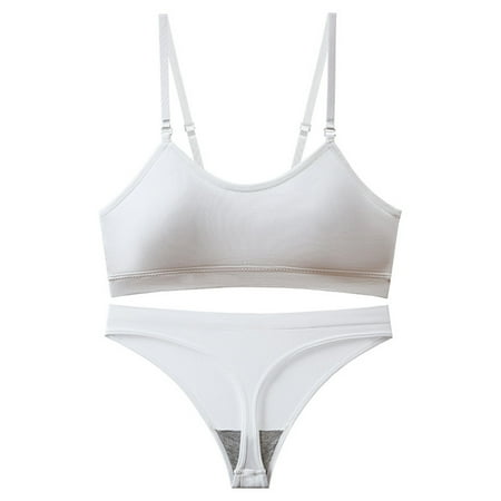 CLZOUD Woman Underwear White Polyester Plus Size Seamless Comfortable Yoga Gym Sport Women Two Piece Set Bra and Panties Sleep Wear
CLZOUD Woman Underwear White Polyester Plus Size Seamless Comfortable Yoga Gym Sport Women Two Piece Set Bra and Panties Sleep Wear