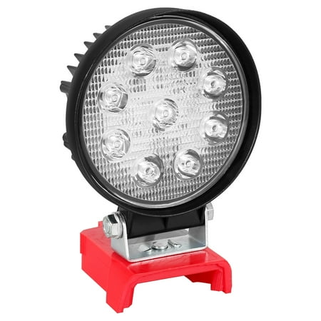 Welpettie LED Work Light 2700LM 18V 27W LED Flood Light with USB Port IP55 Waterproof Job Site Light Wireless Portable Flashlight Outside Security Light Super Bright Handheld Lamp for Outdoor