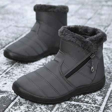 Hhdxre Boots For Women Fluffy Thick Fleece Lined Snow Boots Warm Ankle Boots with Zipper Winter Outdoor Supply(Gray 36)
Hhdxre Boots For Women Fluffy Thick Fleece Lined Snow Boots Warm Ankle Boots with Zipper Winter Outdoor Supply(Gray 36)
