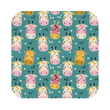 Lukts Colorful Cow Leather Drinks Coasters Set of 6 Suitable or Drinks Furniture Protection and Easy Clean up 
Lukts Colorful Cow Leather Drinks Coasters Set of 6 Suitable or Drinks Furniture Protection and Easy Clean up