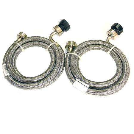 Pinnacle 18-2826 Stainless Steel Rv Washer Inlet Hoses - Set Of 2