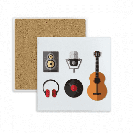 Guitar Headset CD Microphone Music Pattern Square Coaster Cup Mat Mug Subplate Holder Insulation Stone
Guitar Headset CD Microphone Music Pattern Square Coaster Cup Mat Mug Subplate Holder Insulation Stone