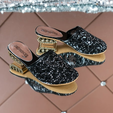 Aayomet Womens Sandals Hollow Casual Heel Sequins Breathable Block Fashion Mesh Sandals Ladies Women s sandals Black 8.5
Aayomet Womens Sandals Hollow Casual Heel Sequins Breathable Block Fashion Mesh Sandals Ladies Women s sandals Black 8.5