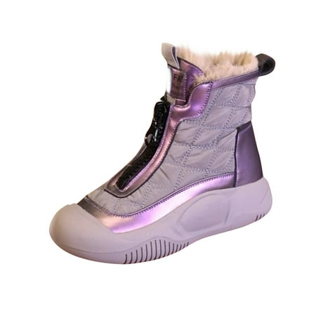 

TOFOTL New Styles Hot Sale! Warm Thicken Plush Hiking Shoes Women Winter Shoes Non-slip Cotton Shoes